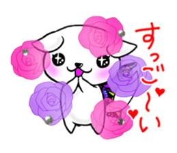 Sticker of butterfly dog sticker #5550867