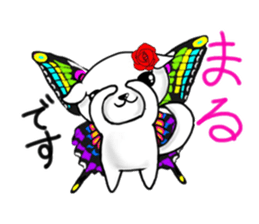 Sticker of butterfly dog sticker #5550869