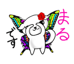 Sticker of butterfly dog sticker #5550869