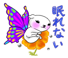 Sticker of butterfly dog sticker #5550872