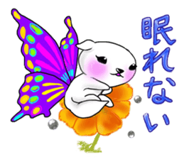 Sticker of butterfly dog sticker #5550872