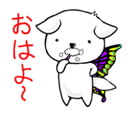 Sticker of butterfly dog sticker #5550875
