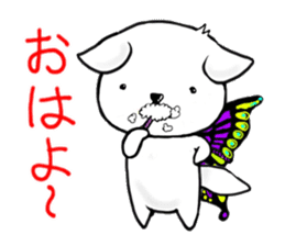 Sticker of butterfly dog sticker #5550875