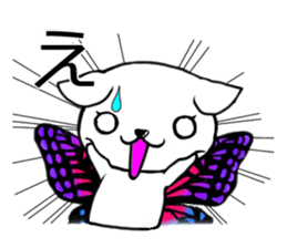 Sticker of butterfly dog sticker #5550881