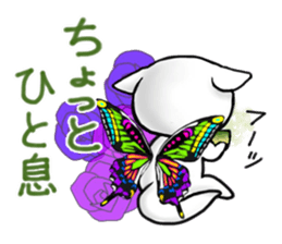 Sticker of butterfly dog sticker #5550882