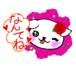 Sticker of butterfly dog sticker #5550888