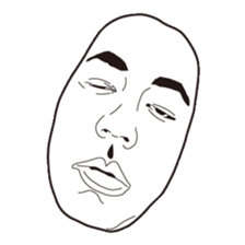 The Real Face Sticker sticker #5551143