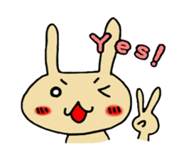 Rabbit cute rabbit sticker #5551876