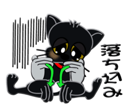 Sign language whiteblack cat ver. 1 sticker #5553120