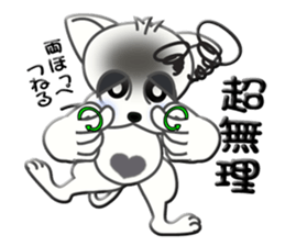 Sign language whiteblack cat ver. 1 sticker #5553144