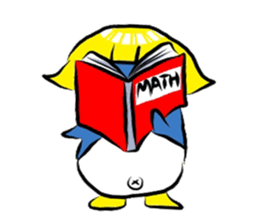 A penguin long hair sticker #5554235