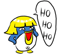 A penguin long hair sticker #5554237