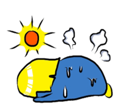 A penguin long hair sticker #5554240