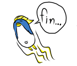 A penguin long hair sticker #5554243