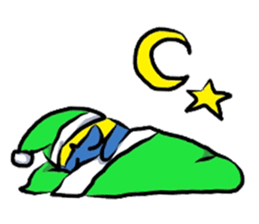 A penguin long hair sticker #5554250