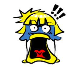 A penguin long hair sticker #5554260