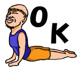 yoga.  mr.damatti sticker #5555233