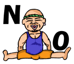 yoga.  mr.damatti sticker #5555234