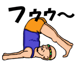 yoga.  mr.damatti sticker #5555252