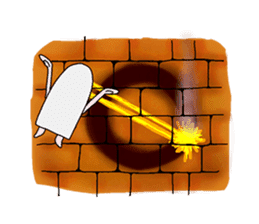 I'm Medjed, do you have any questions ? sticker #5555554