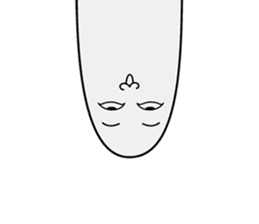 I'm Medjed, do you have any questions ? sticker #5555583