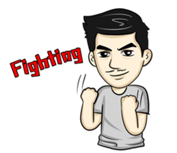 Little boy biker sticker #5555711