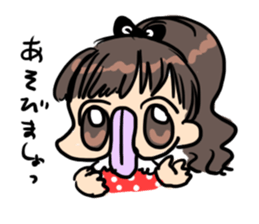 crazy tongue girl sticker #5557469