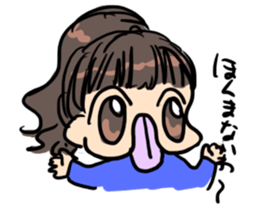 crazy tongue girl sticker #5557471