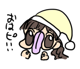 crazy tongue girl sticker #5557478