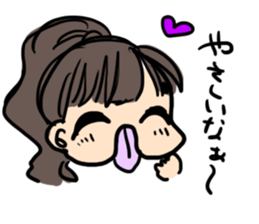 crazy tongue girl sticker #5557481