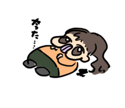 crazy tongue girl sticker #5557483