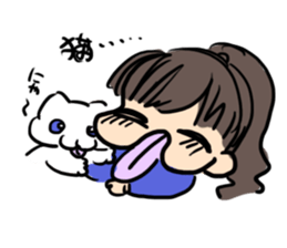 crazy tongue girl sticker #5557489
