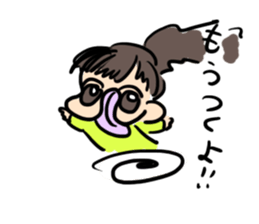 crazy tongue girl sticker #5557497