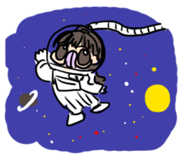 crazy tongue girl sticker #5557504