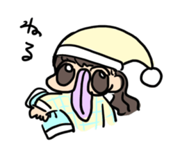 crazy tongue girl sticker #5557505