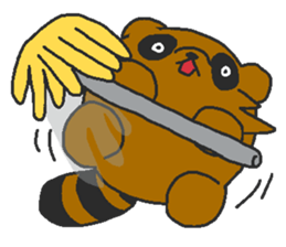 Raccoon wash sticker #5559075