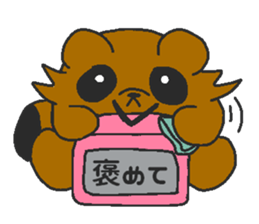 Raccoon wash sticker #5559095