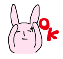 Lazy Rabbit Sticker sticker #5559270