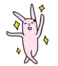Lazy Rabbit Sticker sticker #5559280