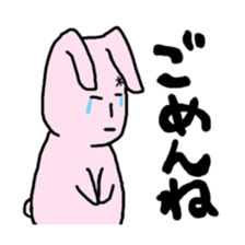 Lazy Rabbit Sticker sticker #5559288