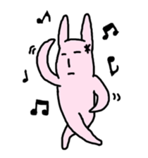 Lazy Rabbit Sticker sticker #5559294