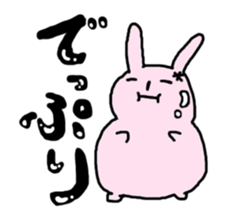 Lazy Rabbit Sticker sticker #5559296