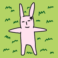 Lazy Rabbit Sticker sticker #5559298