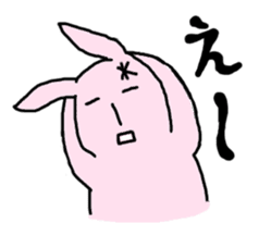 Lazy Rabbit Sticker sticker #5559304