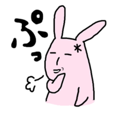 Lazy Rabbit Sticker sticker #5559307