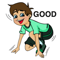 Super fantastic sport boys and girls sticker #5559331