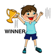 Super fantastic sport boys and girls sticker #5559342