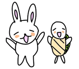 loose rabbit and tortoise sticker #5559512