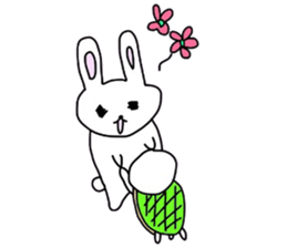 loose rabbit and tortoise sticker #5559529