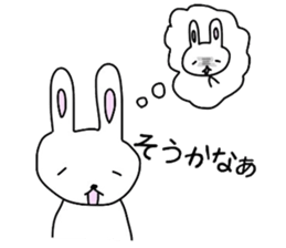 loose rabbit and tortoise sticker #5559541